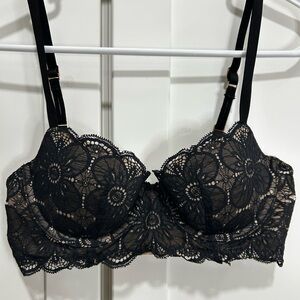 Elegant Black Lace Bra